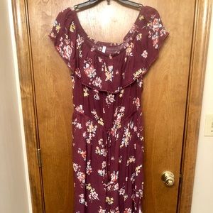 Off the shoulder one piece floral Gaucho outfit